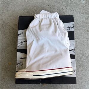 Converse Black Shoe Box with Silver Vaquera Band